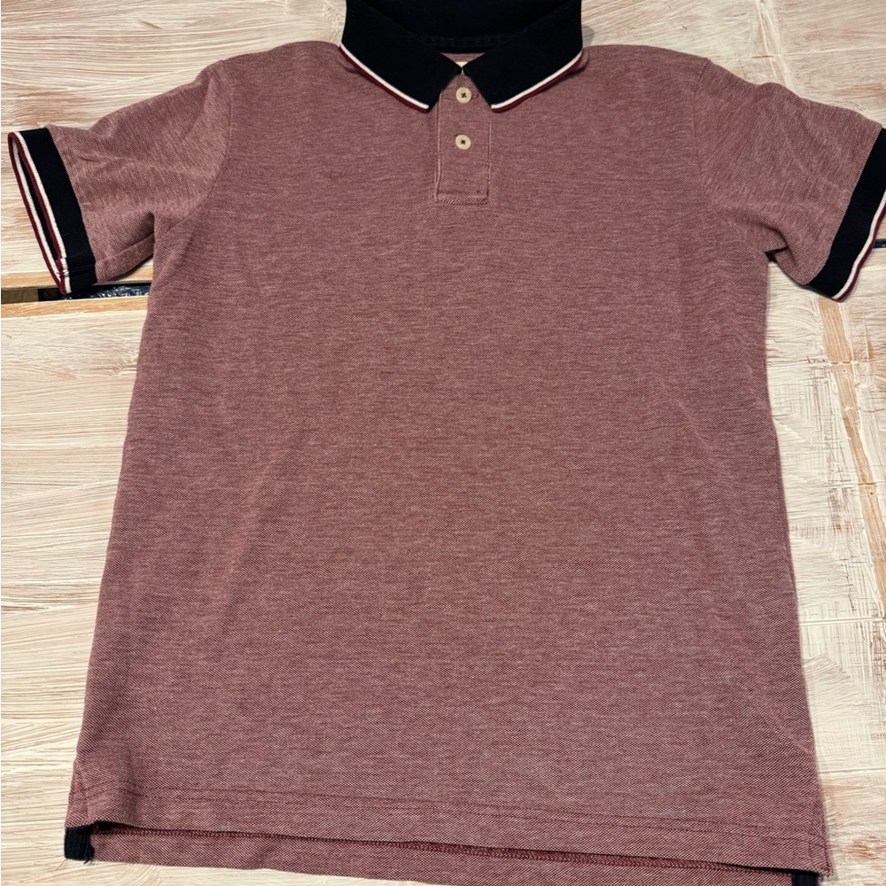 Aeropostale Men’s Polo Shirt - Maroon and Black